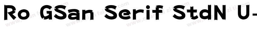 Ro GSan Serif StdN U字体转换